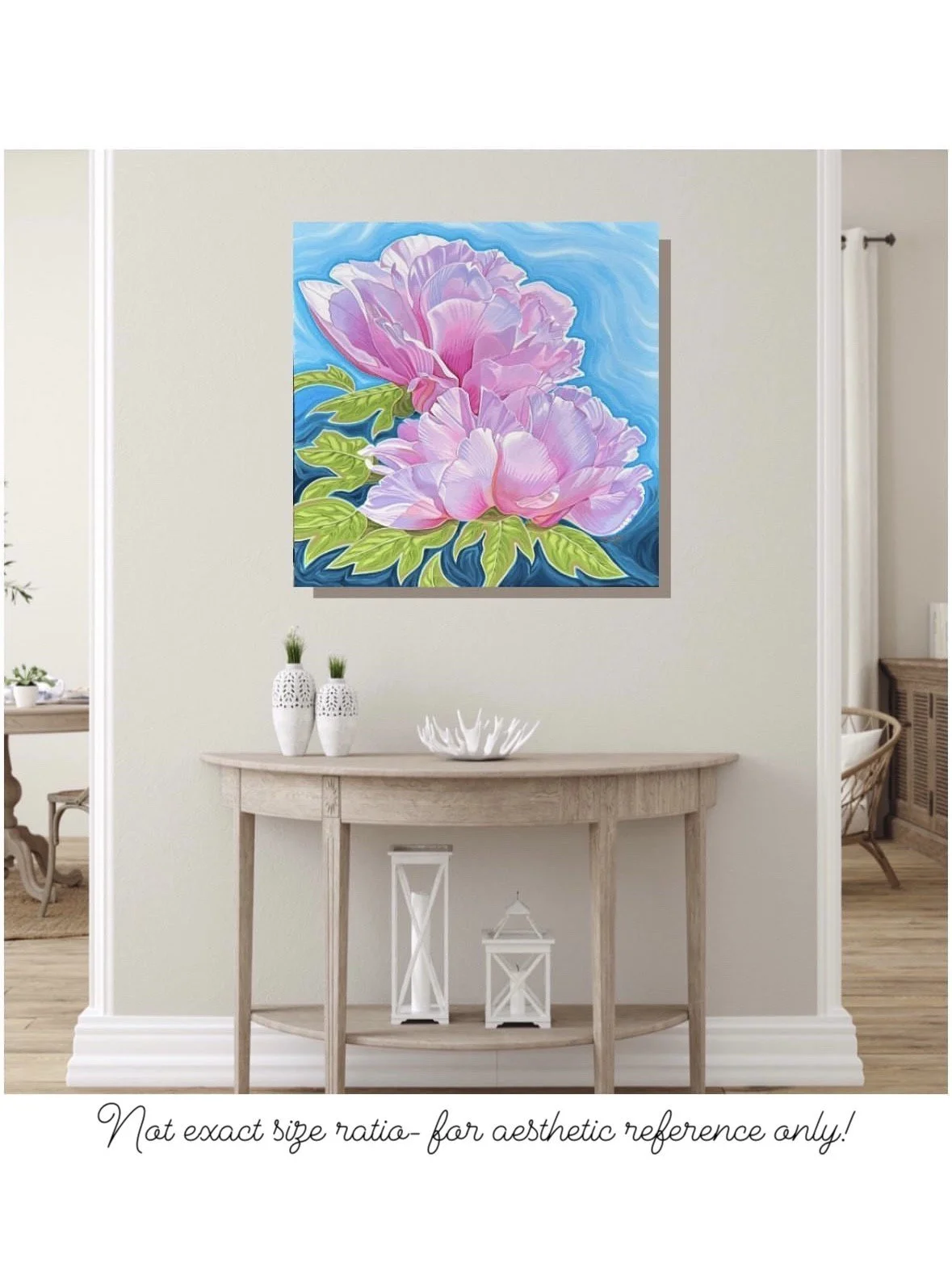 For Pink Peony Lovers- Floral Painting by Vanya Ryan - Floral